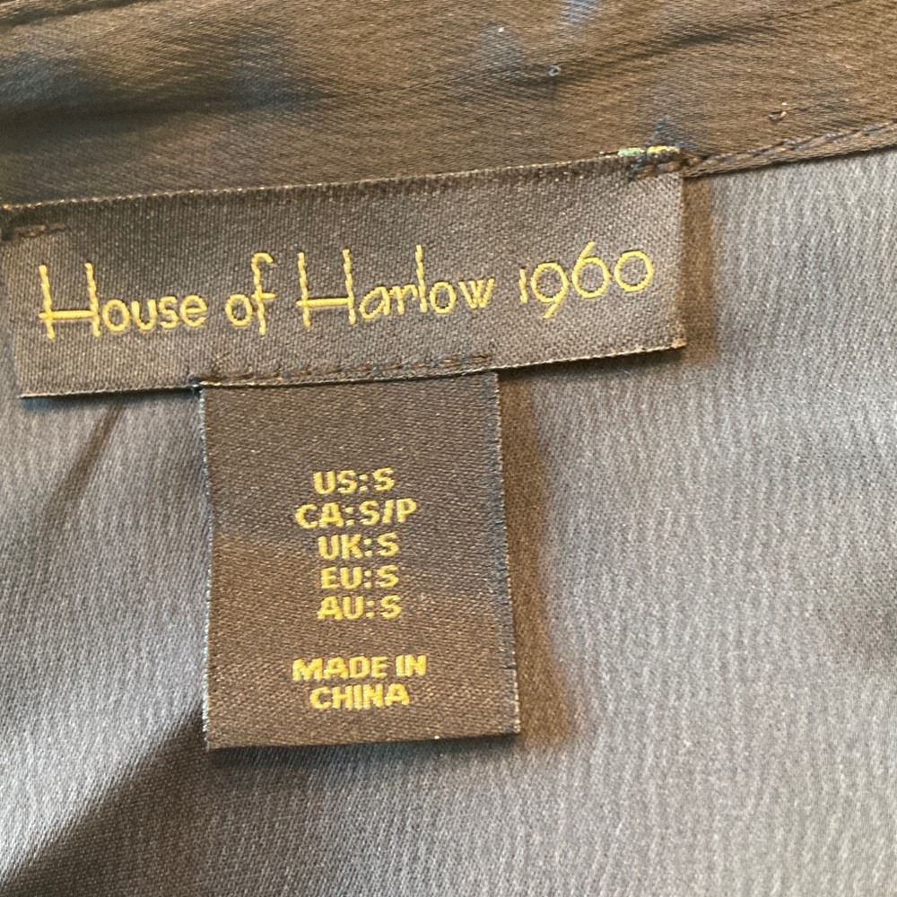 House of Harlow NWOT Satin Wrap Tie Mini Dress Women Size Small - Picture 11 of 14